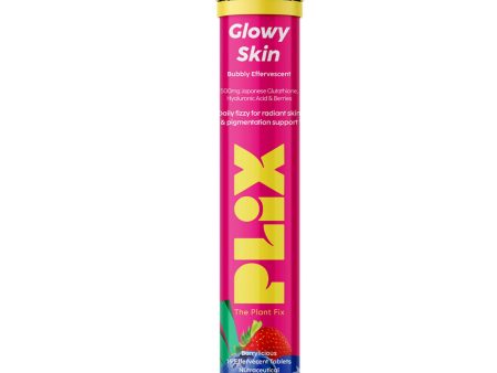 PLIX The Plant Fix Glowy Skin Effervescent Tablets - Strawberry Hot on Sale