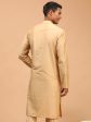 Shrestha By Vastramay Men s Rose Gold Viscose Kurta on Sale