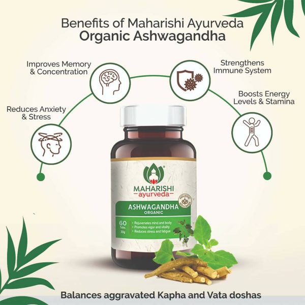 Maharishi Ayurveda Ashwagandha Organic Tablets Hot on Sale