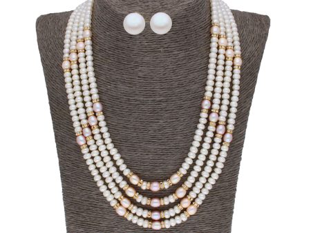 J Pearls 4 Line 4-5Mm Oval Pearl Set - Real Pearl Jewelry Supply