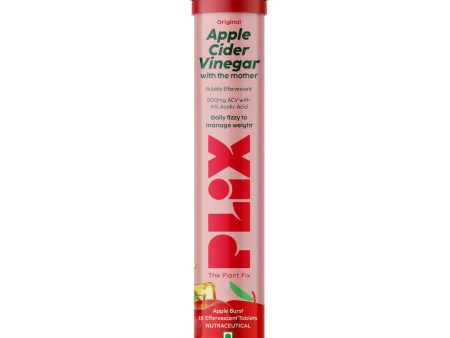 PLIX The Plant Fix Apple Cider Vinegar Effervescent Tablets with Mother - Apple For Sale