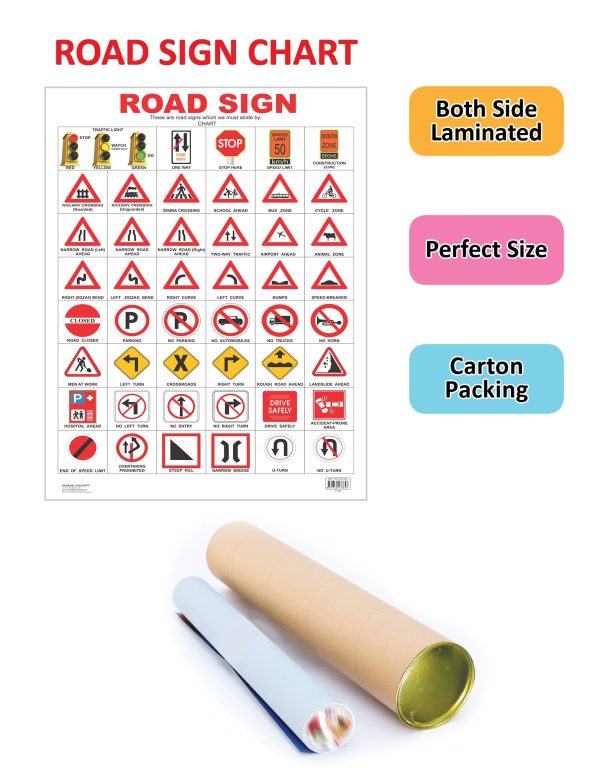 Dreamland Publications Educational Chart for Kids - Road Sign on Sale