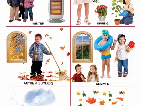 Dreamland Publications Educational Chart for Kids - Seasons Chart Hot on Sale