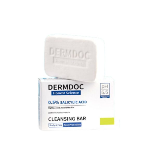 Dermdoc 0.5% Salicylic Acid Cleansing Bar, Deeply Cleanses & Nourishes Skin, All skin Types Online Sale