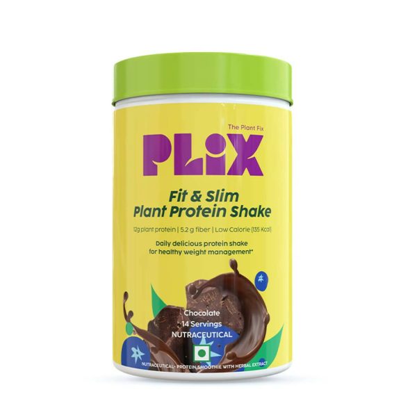 PLIX The Plant Fix Fit & Slim Smoothie Plant Protien Shake Powder - Chocolate Discount