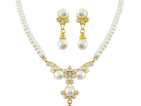 J Pearls Sanjitha Pearl Set - Real Pearl Jewelry Discount