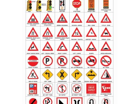 Dreamland Publications Educational Chart for Kids - Road Sign on Sale