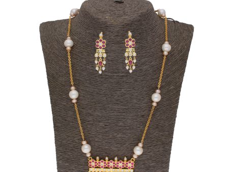 J Pearls Raksha 1 Line Round Pearl Necklaces - Real Pearl Jewelry For Cheap