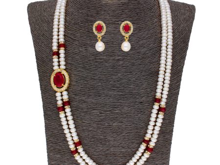 J Pearls Prominent 2 String Necklace Set - Real Pearl Jewelry Discount