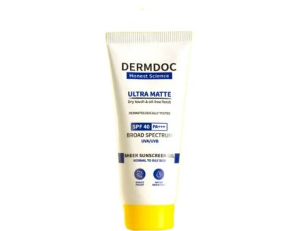 Dermdoc Ultra Matte Sheer Sunscreen Gel Hot on Sale