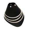 J Pearls 3 Lines Oval Pearl Necklace - Real Pearl Jewelry Online Hot Sale