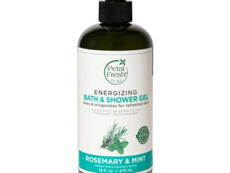 Petal Fresh Pure Energizing & Rosemary Mint Bath Shower Gel Supply