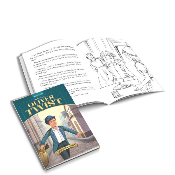 Dreamland Publications Oliver Twist- Illustrated Abridged Classics for Children with Practice Questions : Children Classic Fiction Book Online now