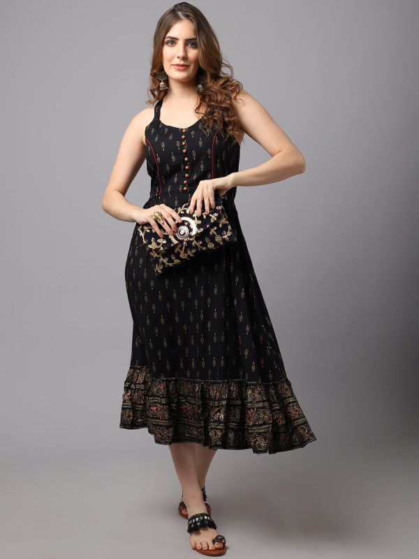 NOZ2TOZ Block Printed Stylish Dress. Fashion