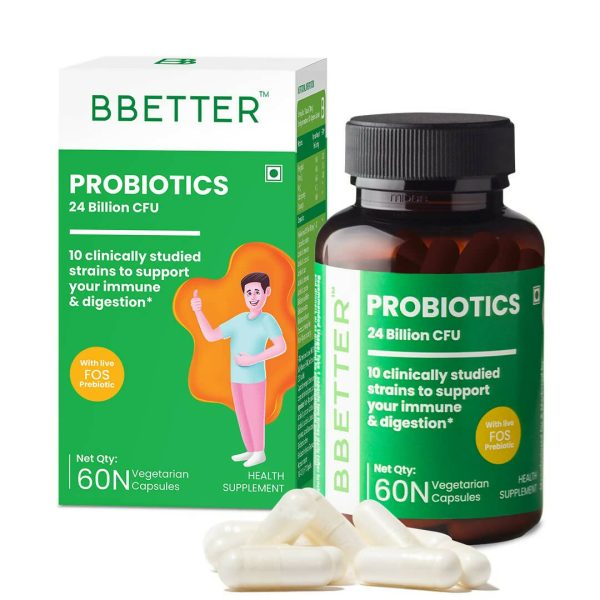 BBETTER Probiotics 24 Billion CFU Capsules Fashion