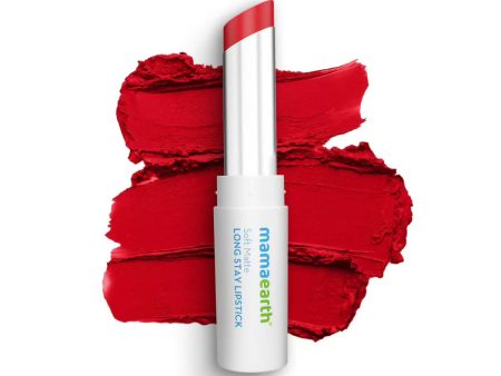 Mamaearth Soft Matte Long Stay Lipstick - Ruby Red Discount