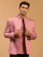 Shrestha By Vastramay Men s Onion Pink Viscose Ethnic Combo Set Online Hot Sale