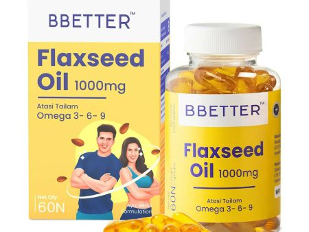 BBETTER Omega 3 6 9 Flaxseed Oil Capsules Cheap