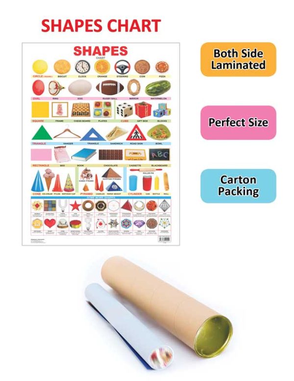 Dreamland Publications Educational Chart for Kids - Shapes Cheap