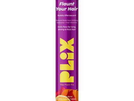 PLIX The Plant Fix Flaunt Your Hair Natural Biotin Effervescent Tablets - Orange Burst Supply