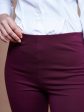 Lyush Women Burgundy Bell Bottom 4-Way Stretch Pants Online now