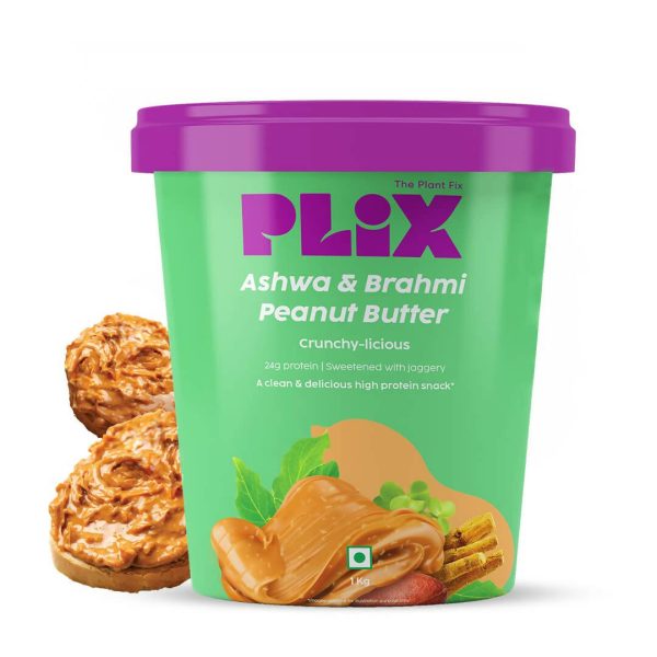 PLIX The Plant Fix Ashwagandha And Brahmi Peanut Butter For Cheap