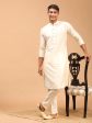 Shrestha By Vastramay Men s Cream Viscose Kurta Online Sale