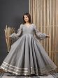 Women s Grey Gota Gown Dress - Isya Cheap