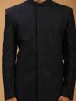 Shrestha By Vastramay Men s Black Viscose Sherwani Set For Sale