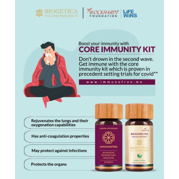 Biogetica Core Immunity Kit - Immunofree Tablets and Reginmune Capsules For Cheap