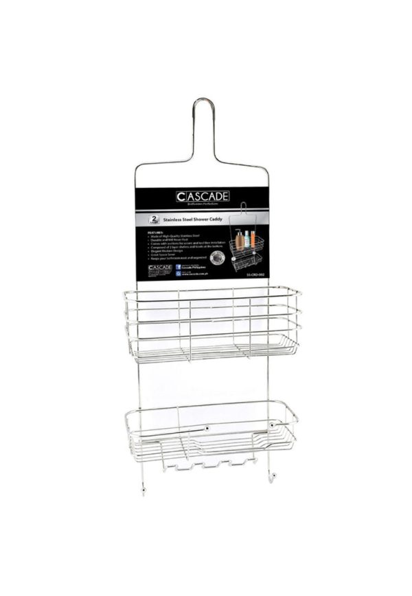 2-Layer Chrome Shower Caddy For Sale