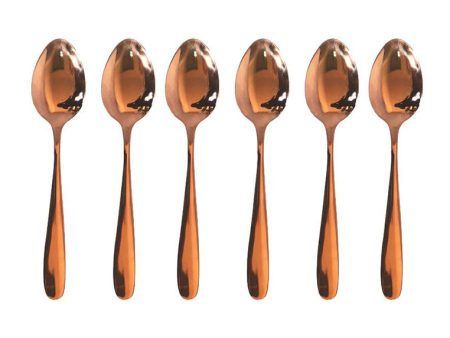 6piece Teaspoon with Plastic Packaging - Rose Gold Supply