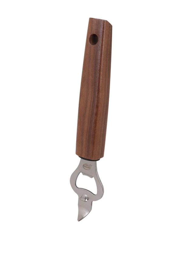 Chef s Gallery Stainless Bottle Opener with Solid Walnut Wooden Handle Online