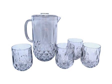 Urban Kitchen Pitcher 1L with 4 Glasses on Sale