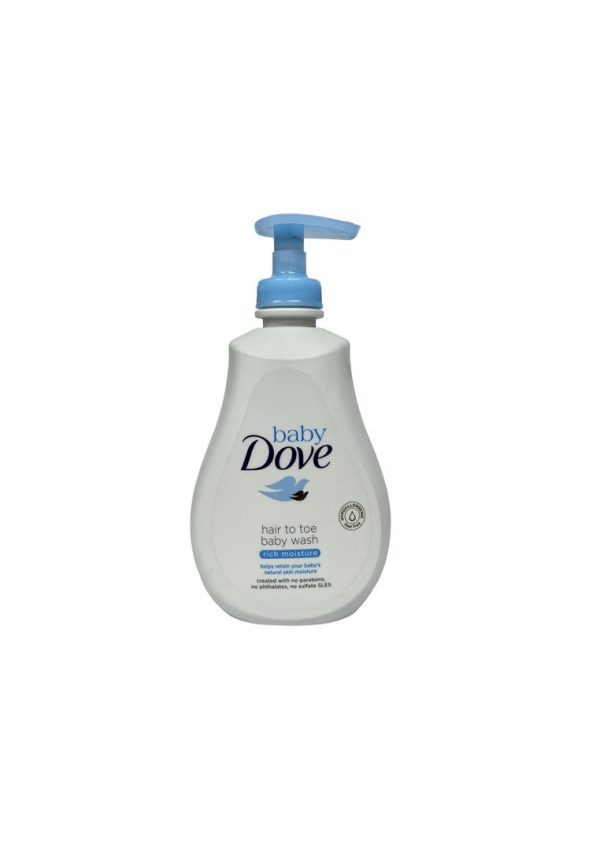 Baby Dove Hair to Toe Baby Wash Rich Moisture 400ml Supply