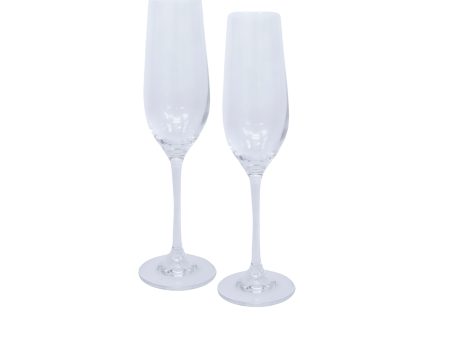 Edge 2-piece Flute Glass 230ml in a Gift Box Online now