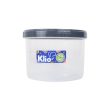 Klio Round Short Clear Canister 100ml with Lid 7 x 7 x 5cm Supply