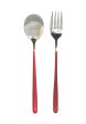 Landmark Stainless Spoon & Fork Colored Handle in Assorted Colored Box Discount