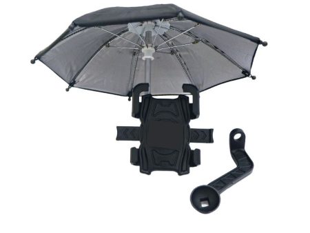 Landmark Motorcycle Mobile Phone Holder with Mini Umbrella Hot on Sale