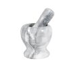 Masflex Marble Mortar & Pestle with Base Fashion