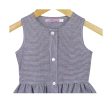 Kidscapade P. Sleeveless Stripes Dress with 2 Patch Pocket - Gray Fashion