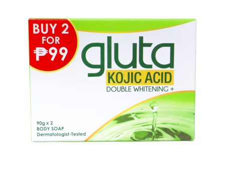 Gluta 2 piece Kojic Double Whitening Plus Soap 90g Discount