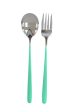 Landmark Stainless Spoon & Fork Colored Handle in Assorted Colored Box Discount