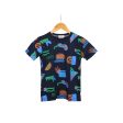 JKC Short Sleeves T-shirt with Laugh Happy Day Print - Navy Blue Online Hot Sale