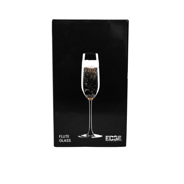 Edge 2-piece Flute Glass 230ml in a Gift Box Online now