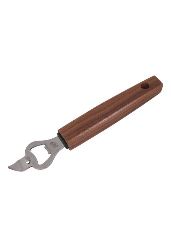 Chef s Gallery Stainless Bottle Opener with Solid Walnut Wooden Handle Online