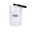 Klio Round Tall Clear Canister 900ml with Lid and Scooper 10 x 10 x 5cm Online Hot Sale