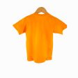 Kidscapade B Short Sleeves T-Shirt with Dinosaur Face Print - Blazing Orange Fashion