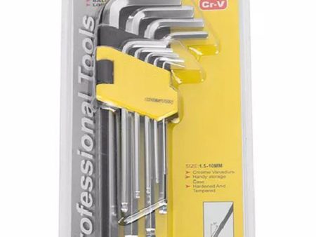 9piece Ball Drive Long Arm Hex Key Wrench Set Supply